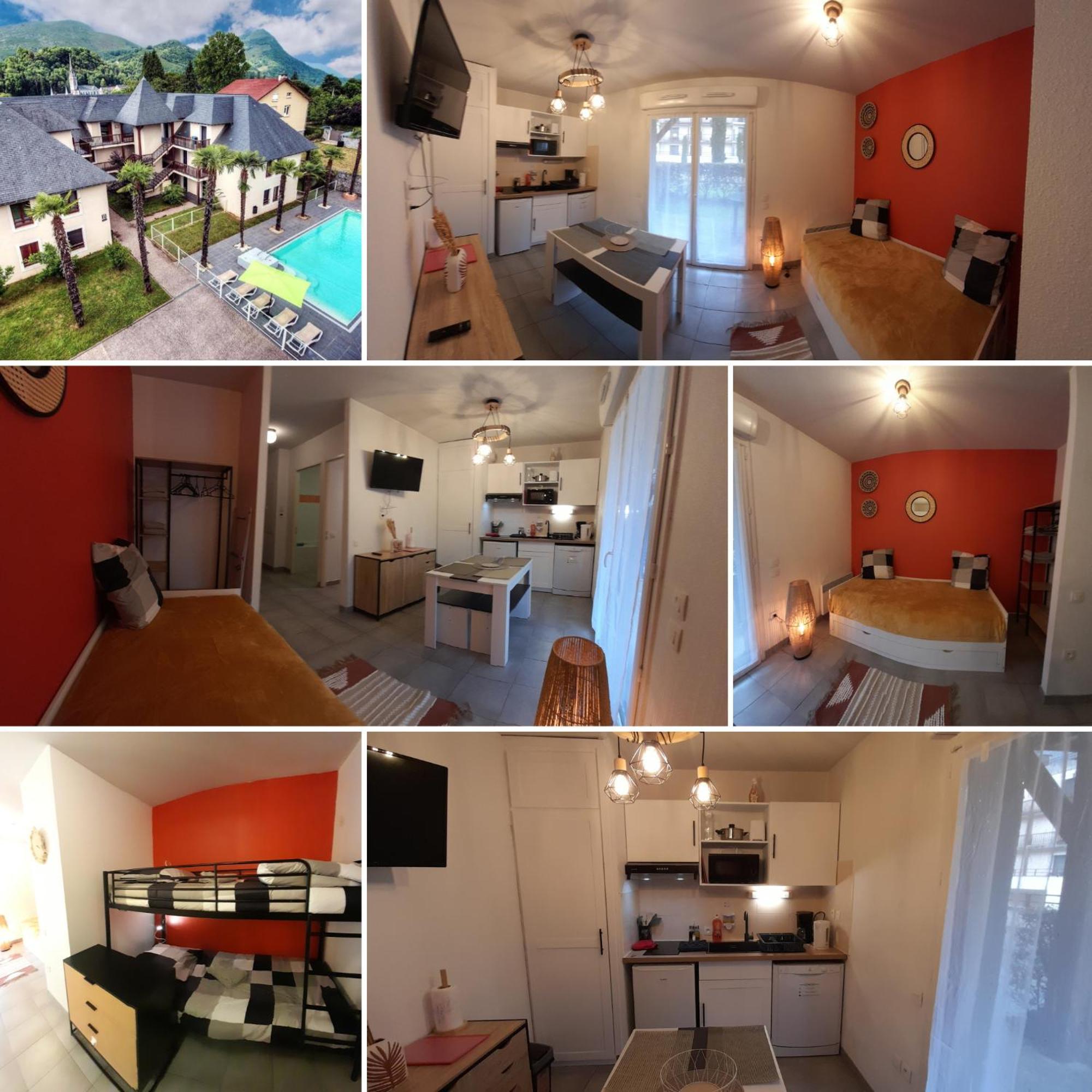 Appartement Du Chamois Roux, Dans Residence De Tourisme 3 Etoiles Лурд Экстерьер фото